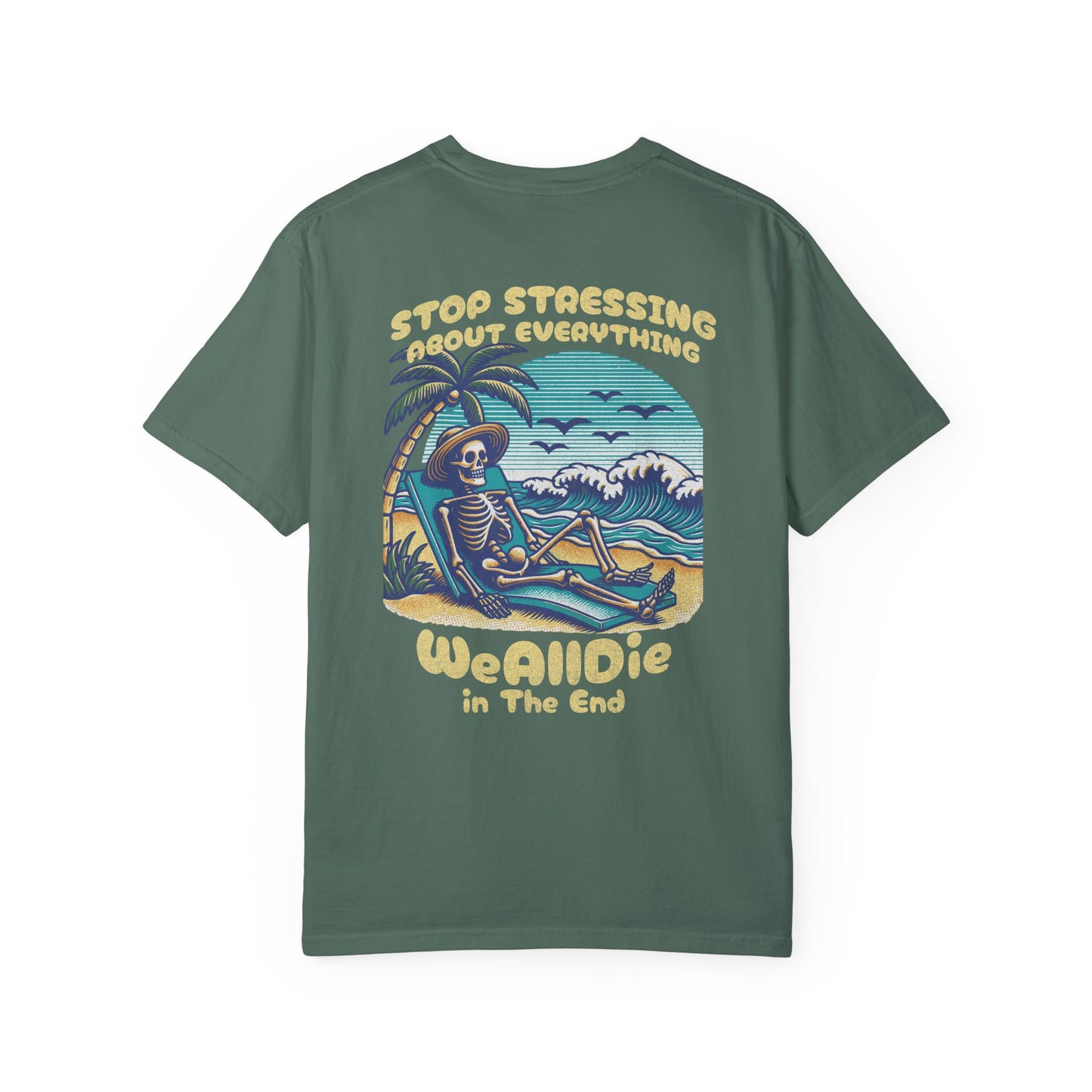 "Stop Stressing" Graphic Cotton Tee