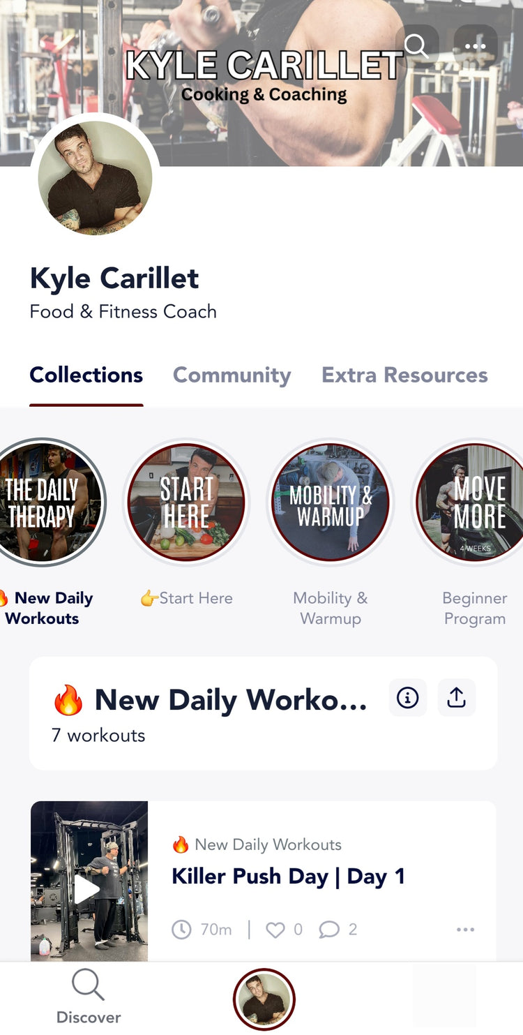 One app. Workouts. Nutrition. Results.