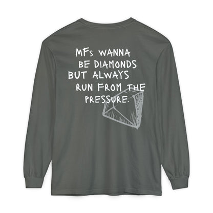 'MFs Wanna Be Diamonds' Cotton Long Sleeve
