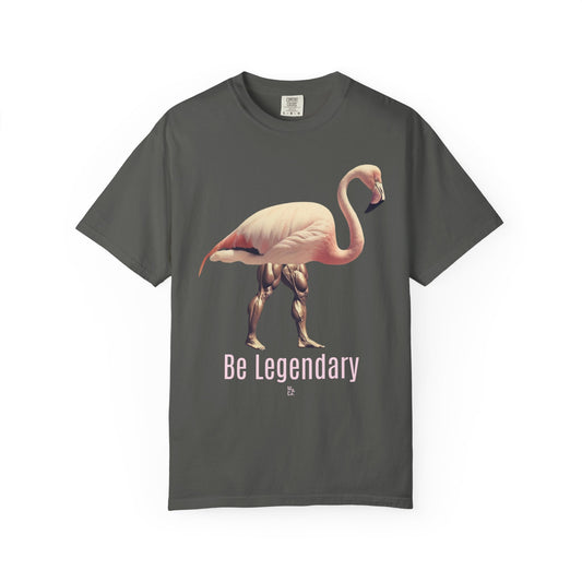 "Be Legendary Flamingo" Graphic Cotton Tee