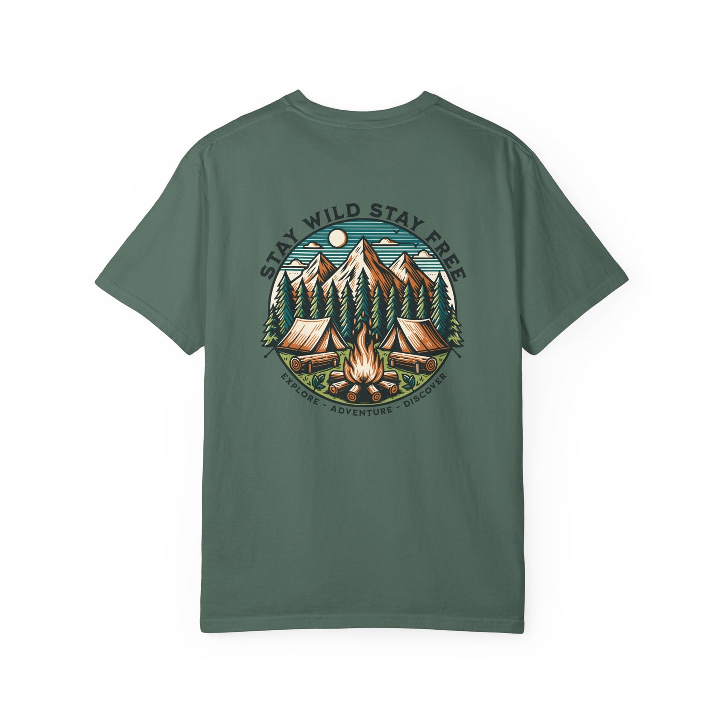 "Stay Wild Stay Free" Graphic Cotton Tee