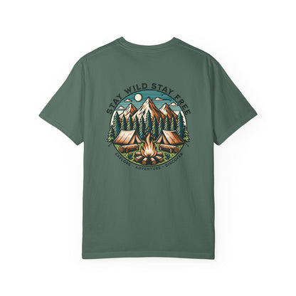 "Stay Wild Stay Free" Graphic Cotton Tee