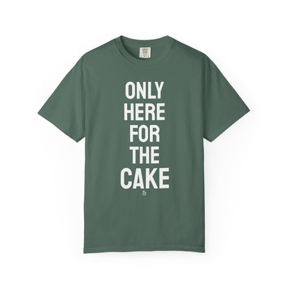 "Here for The Cake" Graphic Cotton Tee
