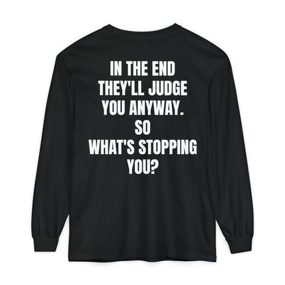 'What's Stopping you?' Inspirational Cotton Long Sleeve