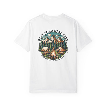 "Stay Wild Stay Free" Graphic Cotton Tee