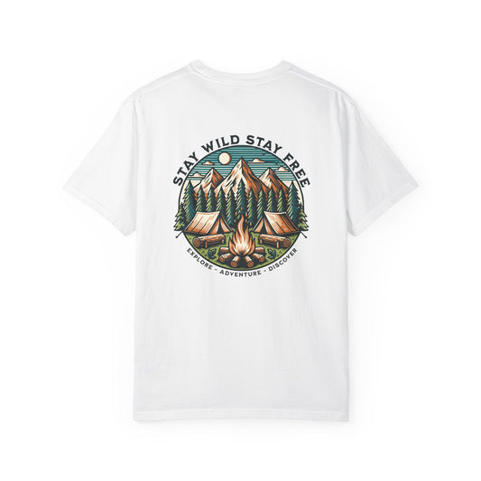 "Stay Wild Stay Free" Graphic Cotton Tee
