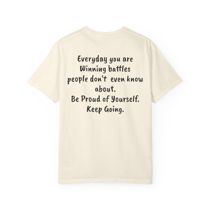 “You Are Winning Battles” Motivational Cotton Tee