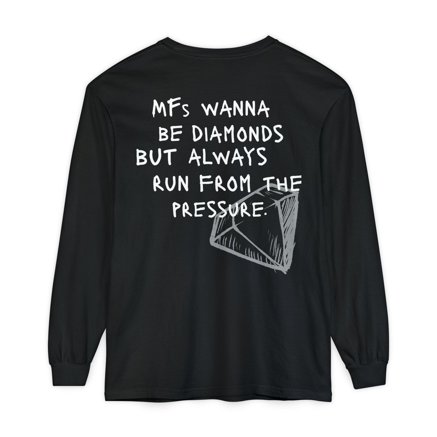 'MFs Wanna Be Diamonds' Cotton Long Sleeve