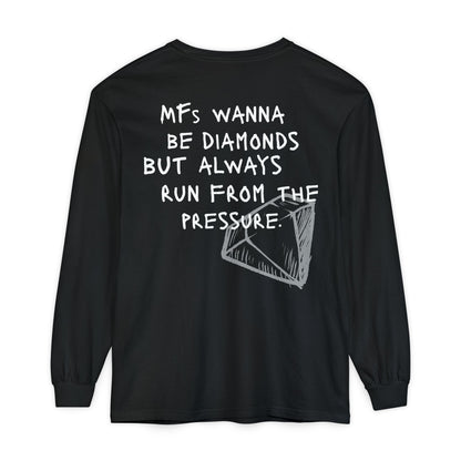 'MFs Wanna Be Diamonds' Cotton Long Sleeve