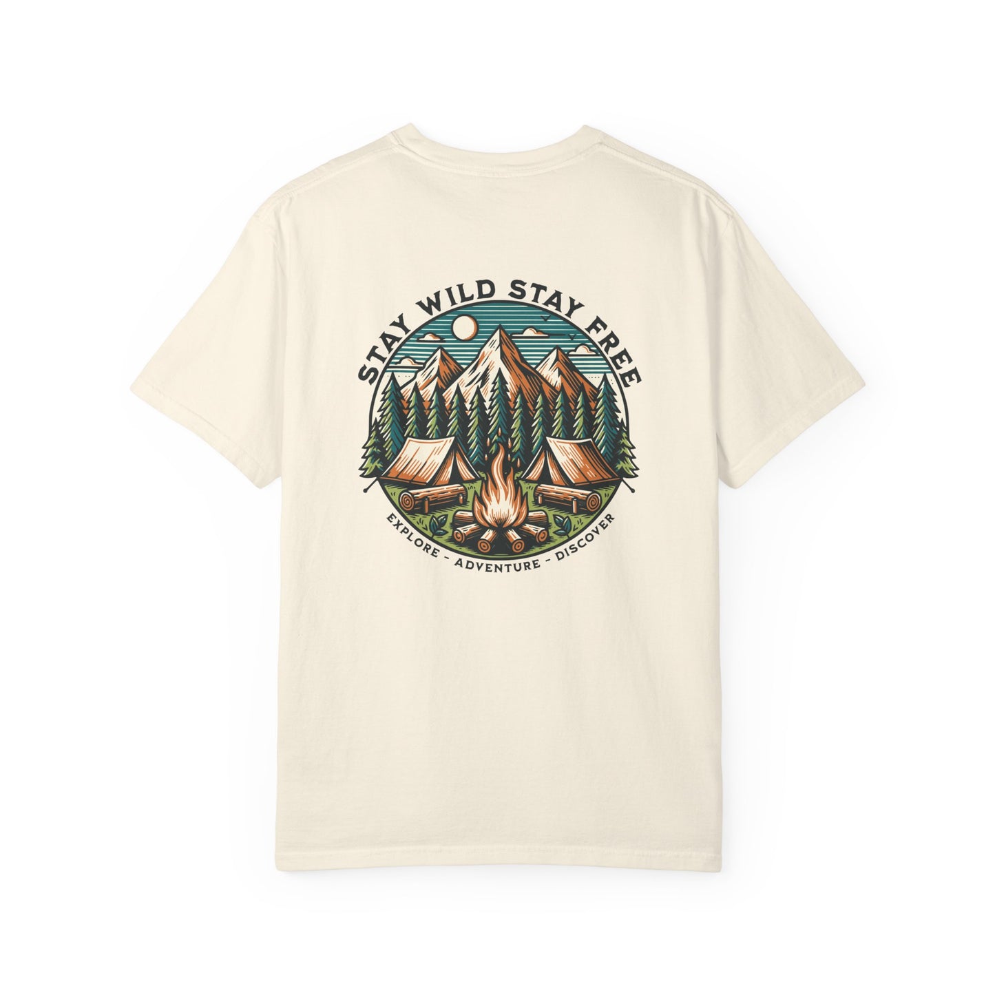 "Stay Wild Stay Free" Graphic Cotton Tee