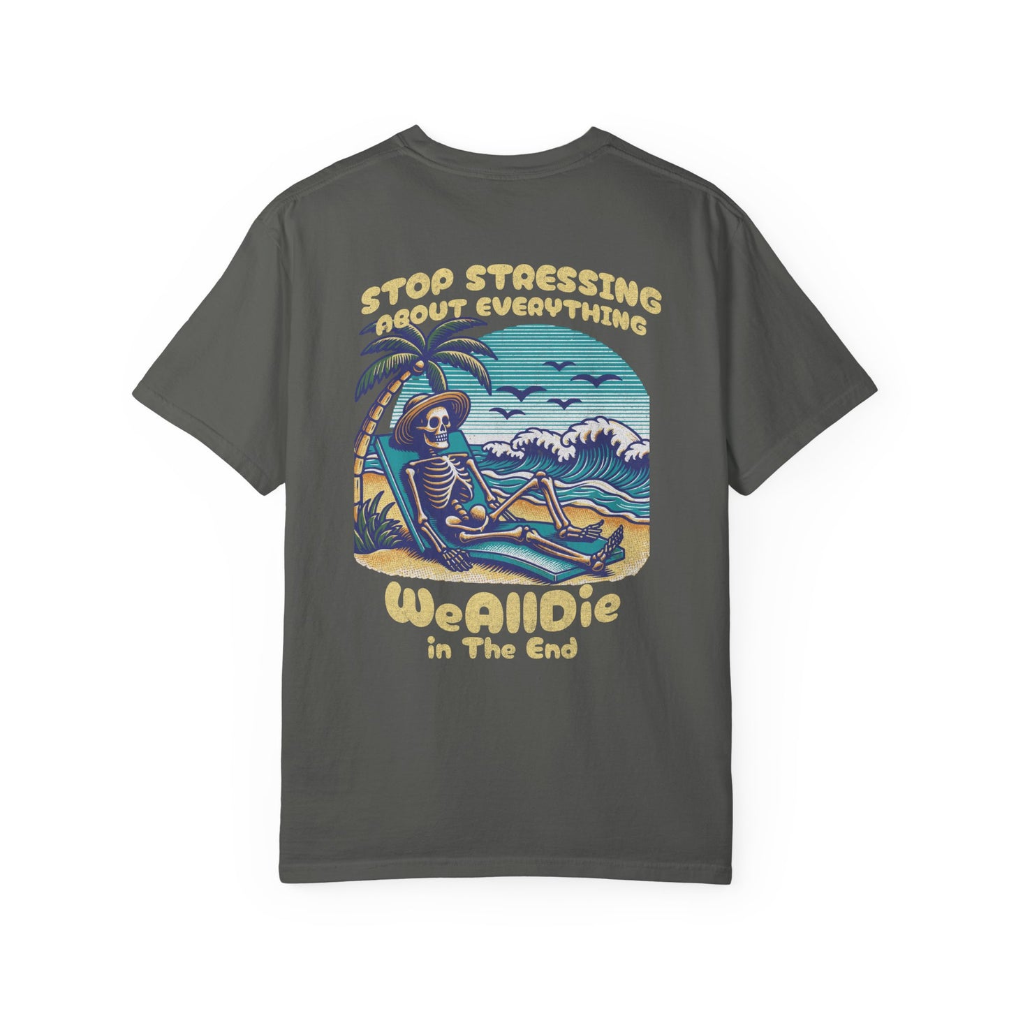"Stop Stressing" Graphic Cotton Tee