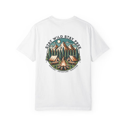 "Stay Wild Stay Free" Graphic Cotton Tee