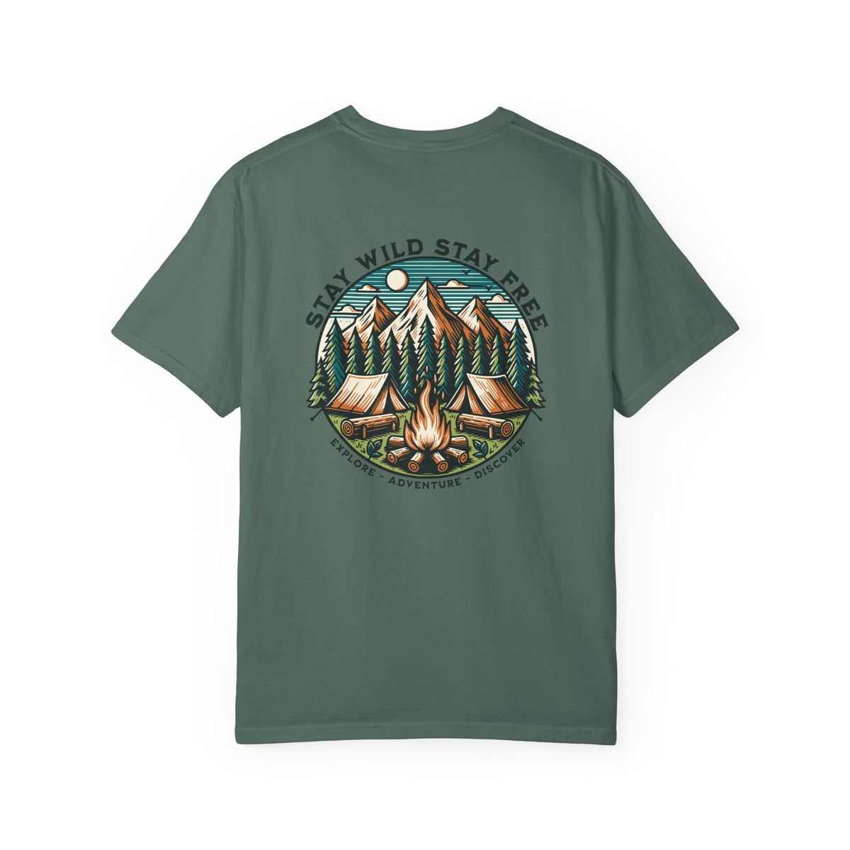 "Stay Wild Stay Free" Graphic Cotton Tee