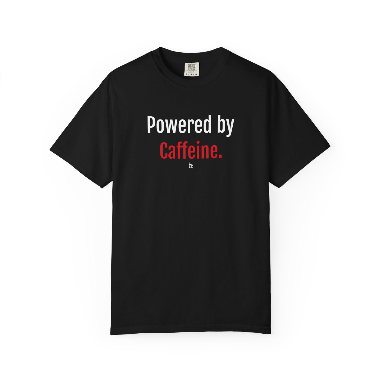 "Powered by Caffeine" Cotton T-Shirt