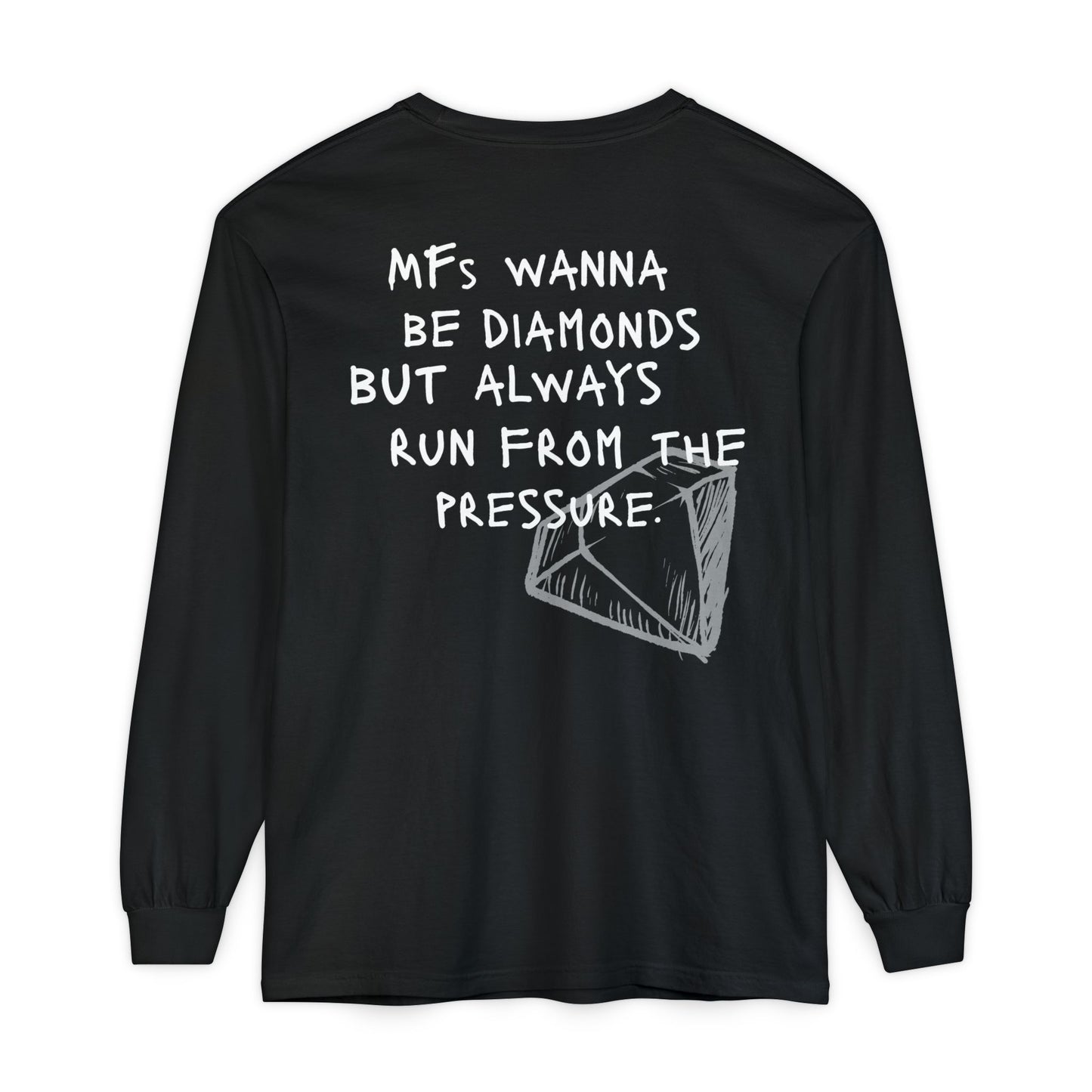 'MFs Wanna Be Diamonds' Cotton Long Sleeve