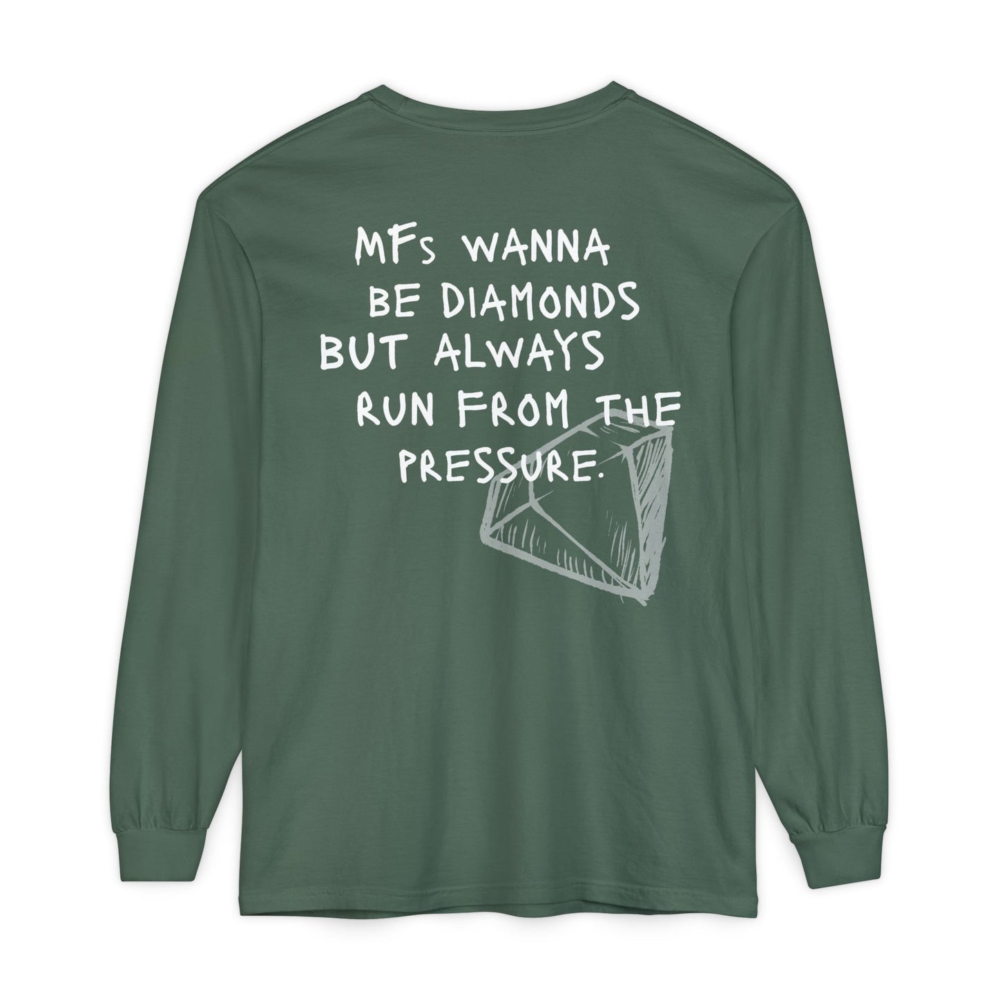 'MFs Wanna Be Diamonds' Cotton Long Sleeve