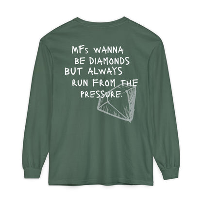 'MFs Wanna Be Diamonds' Cotton Long Sleeve