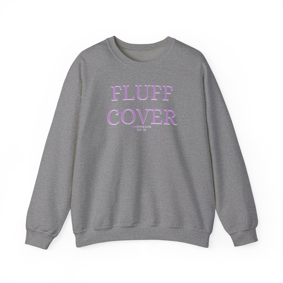 Funny "Fluff Cover" Cotton Crewneck Sweatshirt