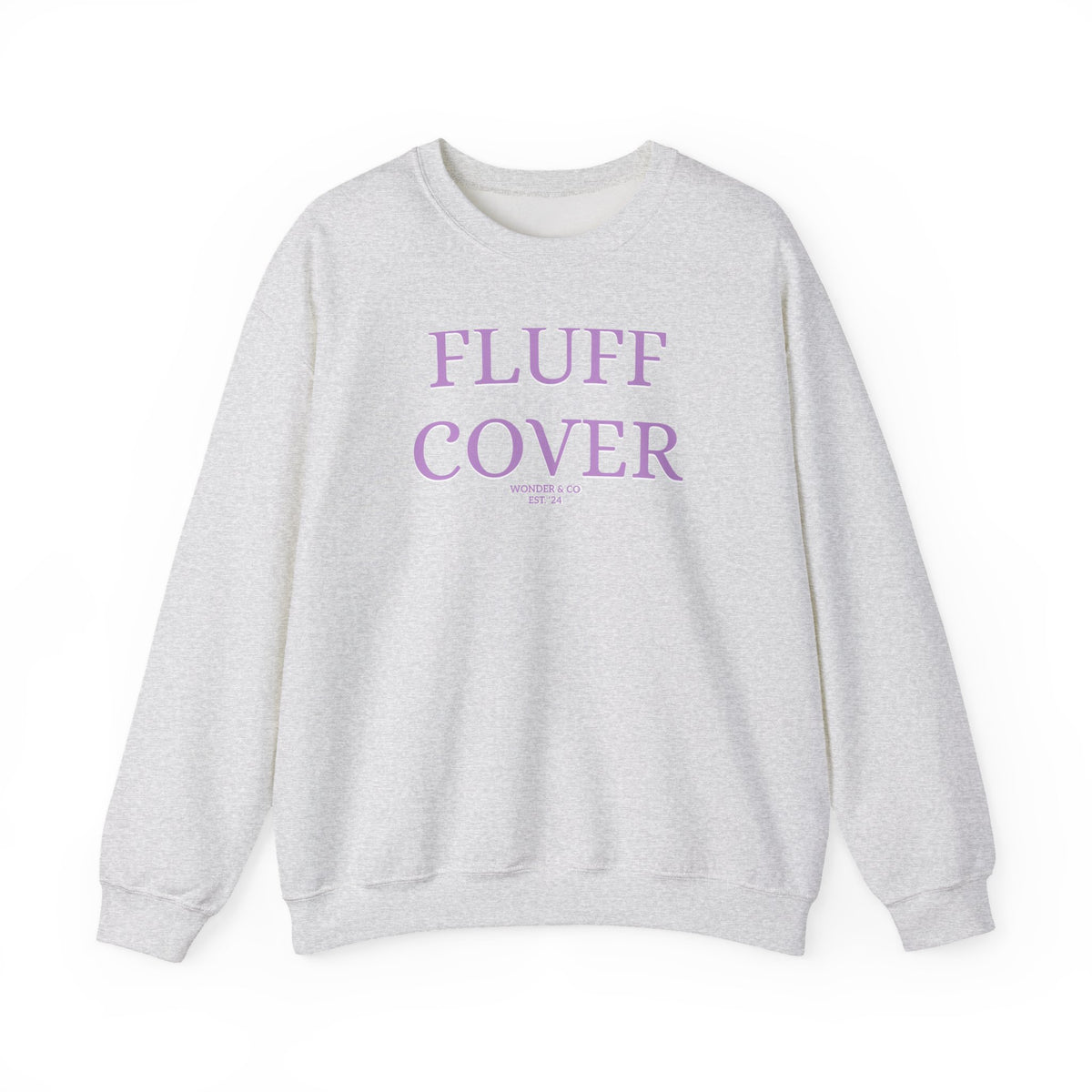 Funny "Fluff Cover" Cotton Crewneck Sweatshirt