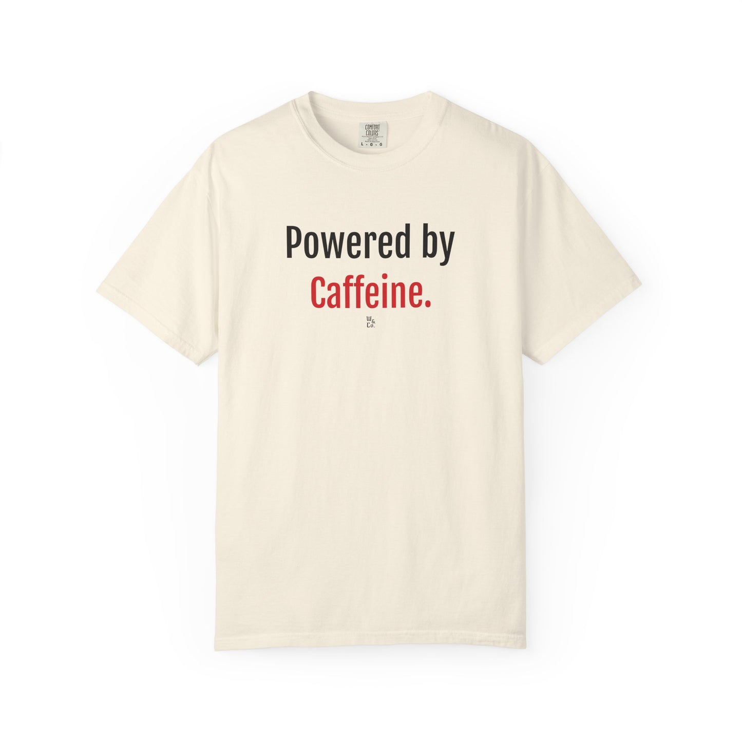 "Powered by Caffeine" Cotton T-Shirt