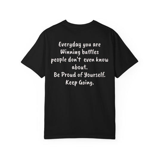 “You Are Winning Battles” Motivational Cotton Tee