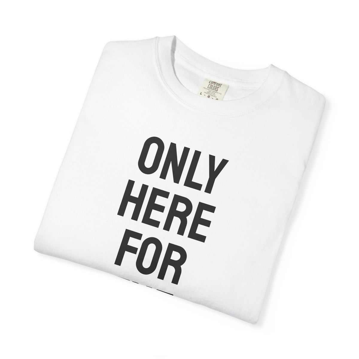 "Here for The Cake" Graphic Cotton Tee