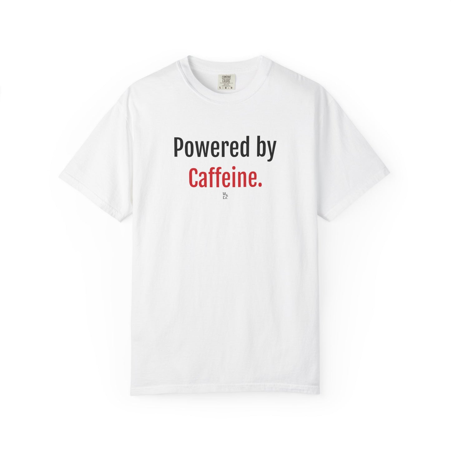 "Powered by Caffeine" Cotton T-Shirt