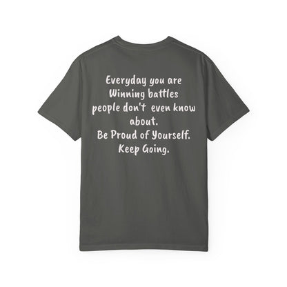 “You Are Winning Battles” Motivational Cotton Tee