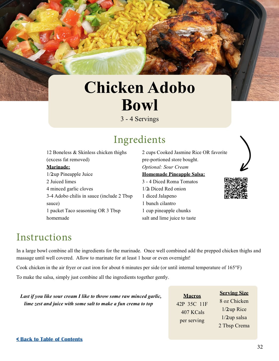 A recipe from the Prep Kitchen cookbook