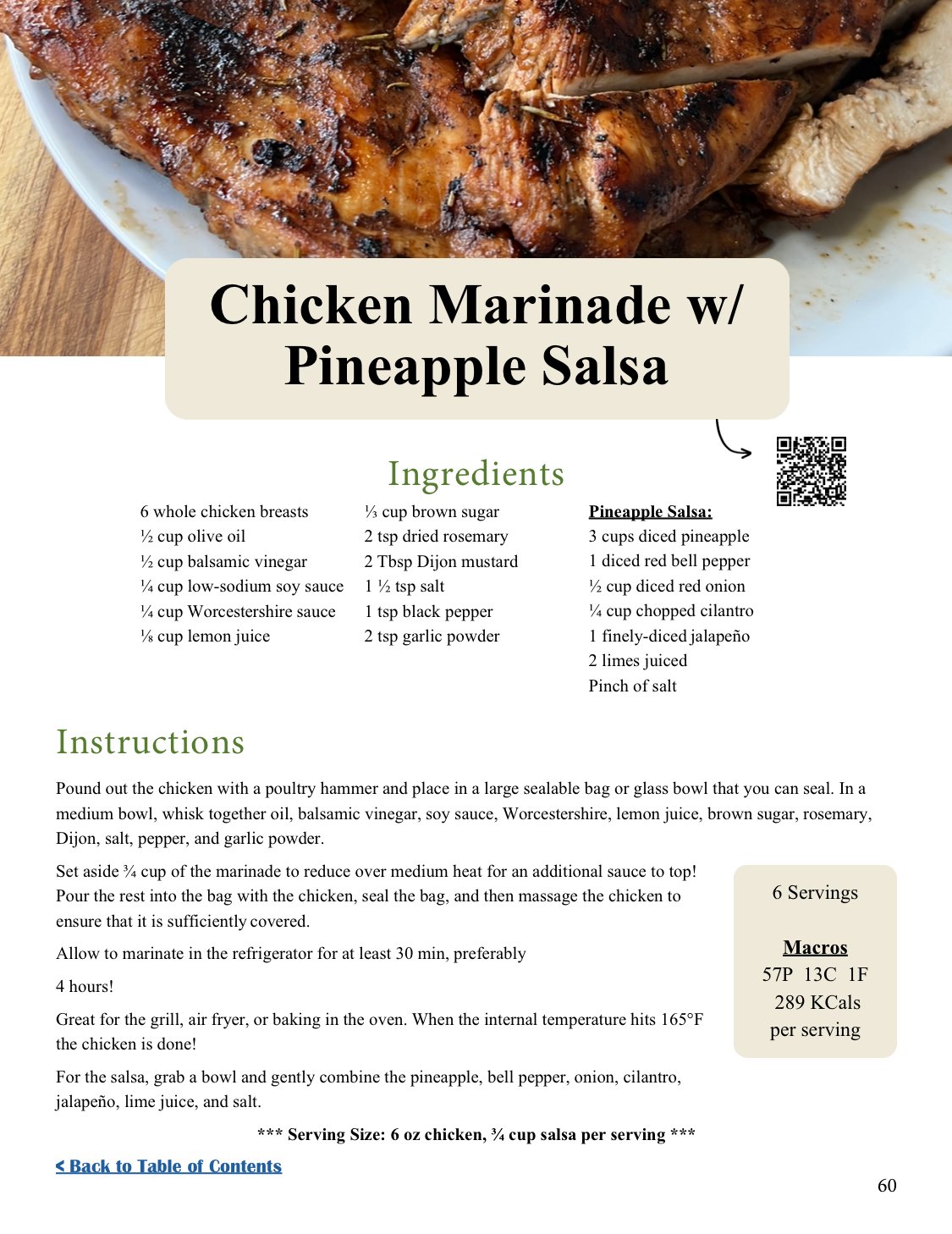 A recipe from the Prep Kitchen cookbook